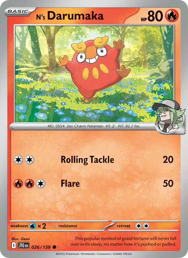 N's Darumaka - Journey Together #026 [EN] Reverse Holo