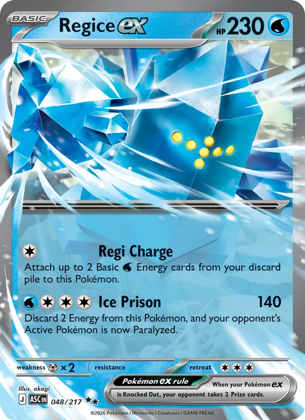 Regice ex - Ascended Heroes #048 [EN]