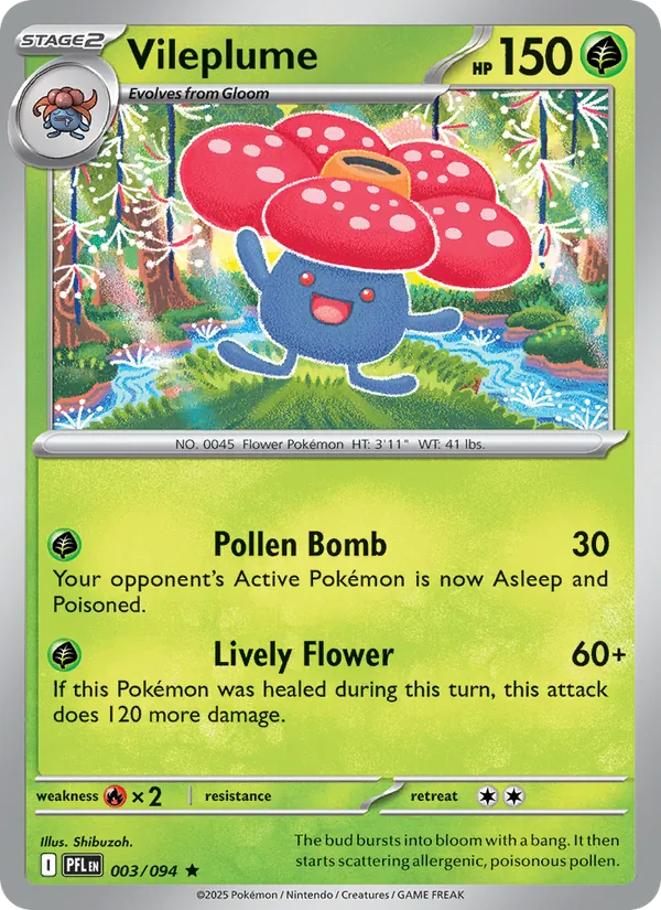 Vileplume - Phantasmal Flames #003 [EN] Reverse Holo