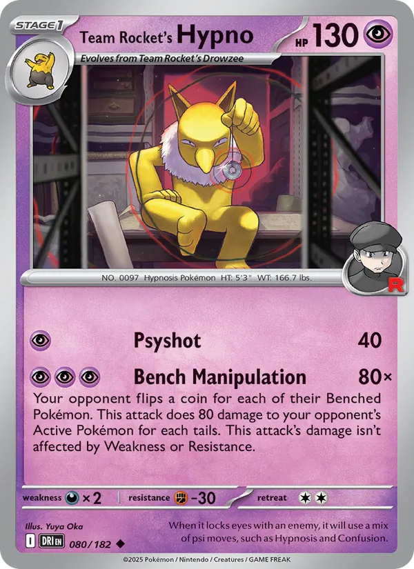 Team Rocket's Hypno - Destined Rivals #080 [EN]