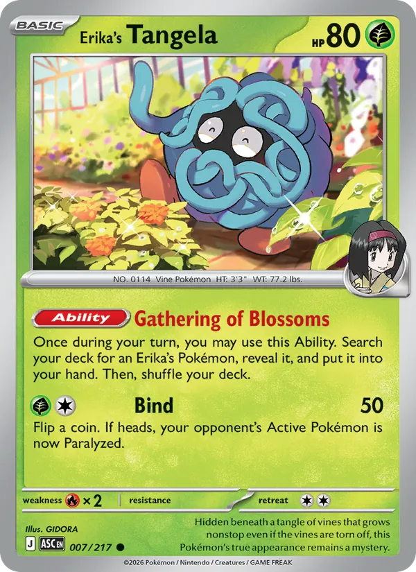 Erika's Tangela - Ascended Heroes: Additionals #007 [EN]