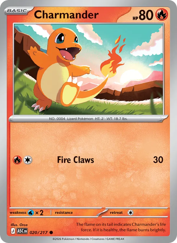 Charmander - Ascended Heroes #020 [EN] Reverse Holo