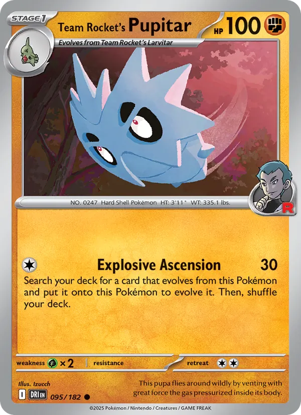 Team Rocket's Pupitar - Destined Rivals #095 [EN]
