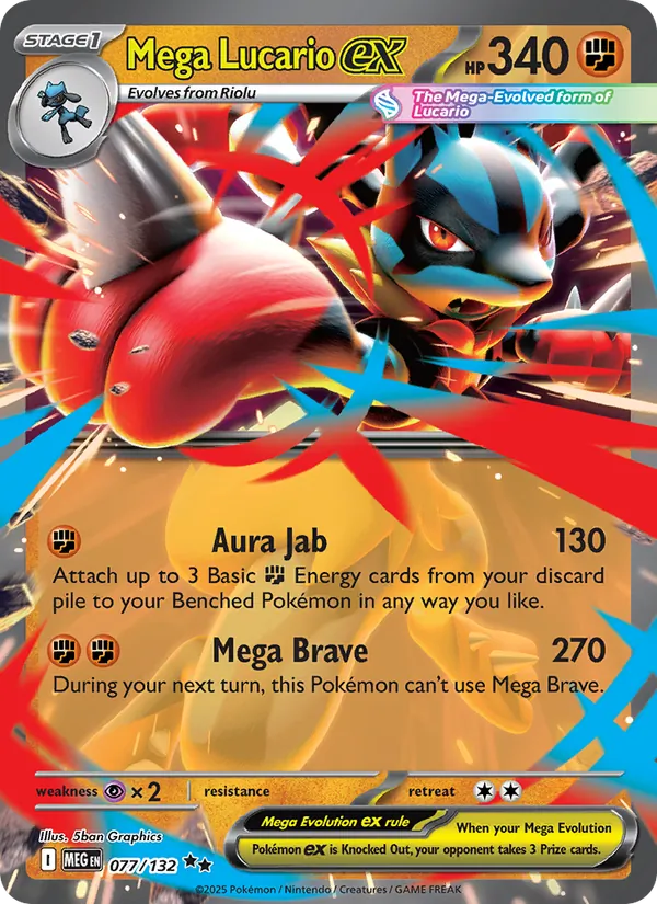 Mega Lucario ex - Mega Evolution #077 [EN]
