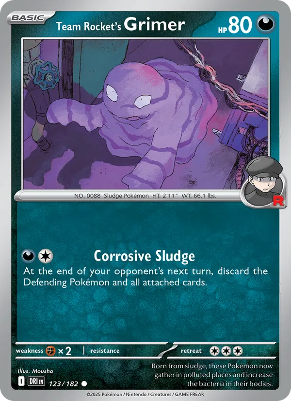 Team Rocket's Grimer - Destined Rivals #123 [EN]