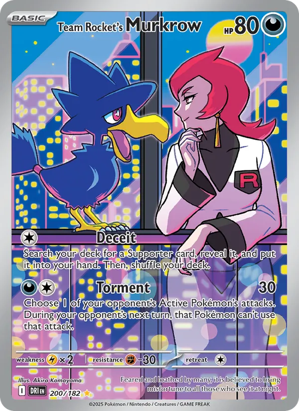 Team Rocket's Murkrow - Destined Rivals #200 [EN]