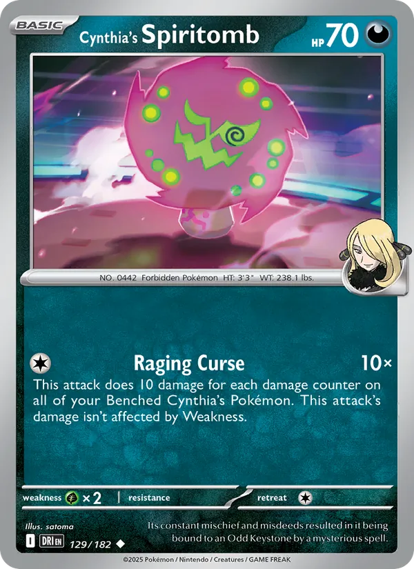 Cynthia's Spiritomb - Destined Rivals #129 [EN]