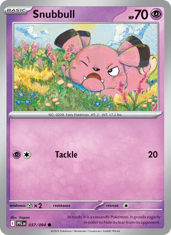 Snubbull - Phantasmal Flames #037 [EN] Reverse Holo
