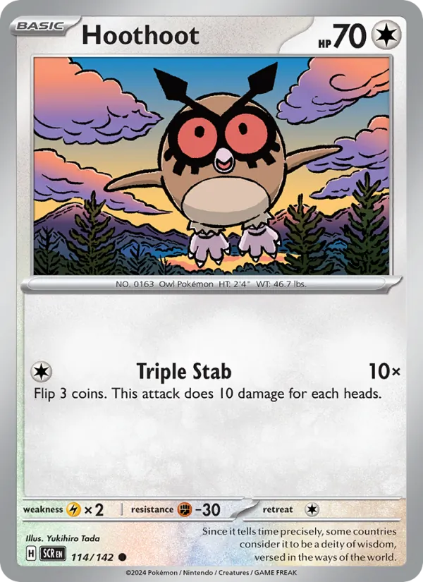 Hoothoot - Stellar Crown #114 [EN]