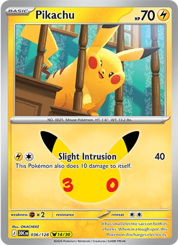 Pikachu - 30th Celebration #036 [EN]