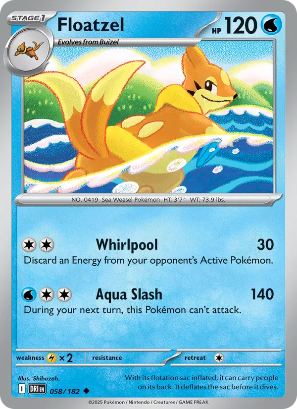 Floatzel - Destined Rivals #058 [EN]